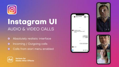 Videohive - Instagram UI - Audio & Video Calls - 38700811 - 38700811