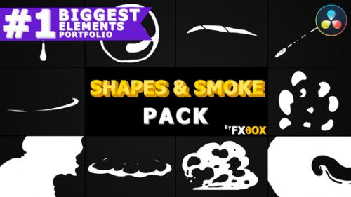 Videohive - 2D Shapes And Smoke | DaVinci Resolve - 38869979 - 38869979