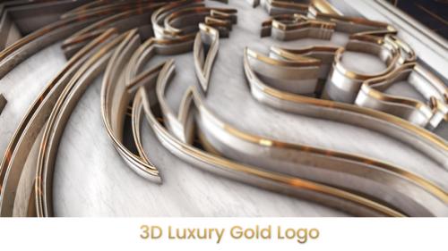 Videohive - 3D Luxury Gold Logo Intro - 36733082 - 36733082