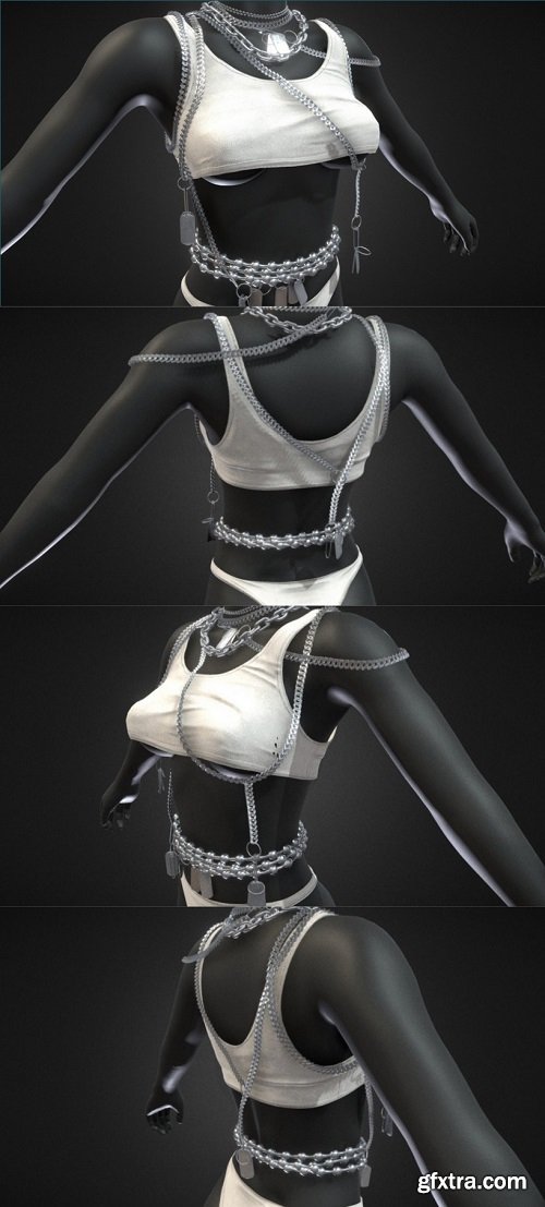 Female Clothing 3D Model