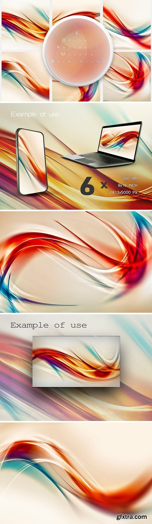 Abstract Wavy Backgrounds X9FDH8Z