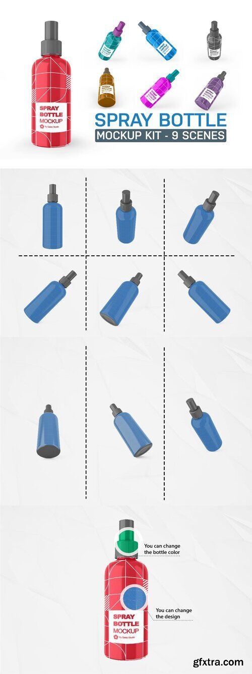 CreativeMarket - Spray Bottle Kit 7411233