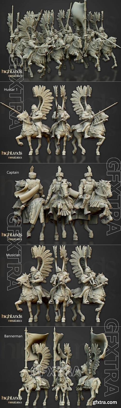 Highlands Miniatures - Winged Hussars 3D