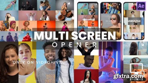 Videohive Multi Screen Slideshow Opener 36289845