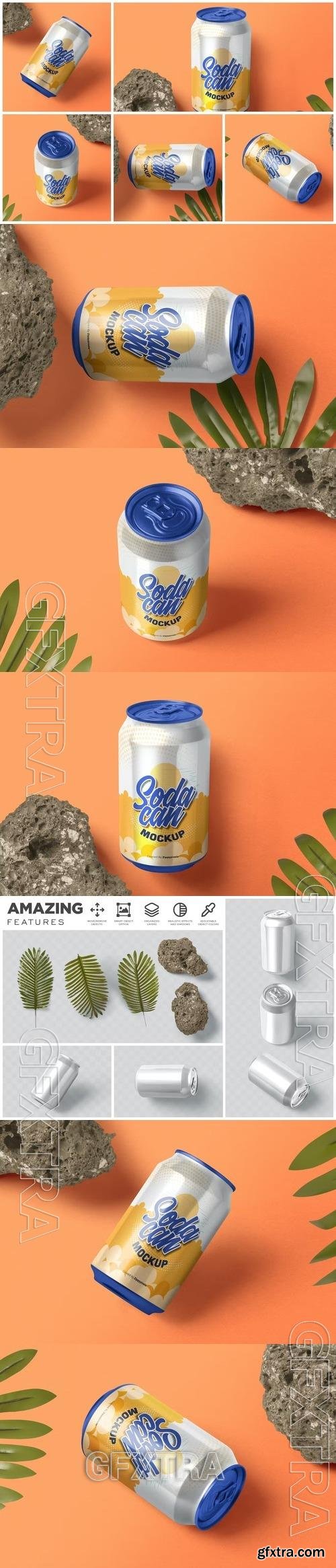 330 ml Soda Can Mockups LD7MPAK