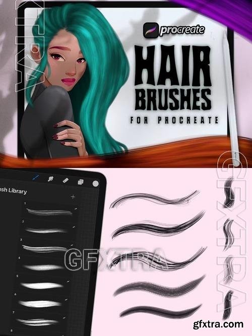 Dans Hair Brush Procreate NX3ABB6