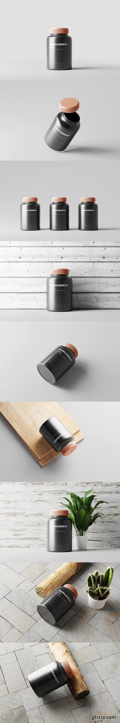 CreativeMarket - Supplement Jar Mockup 7457482