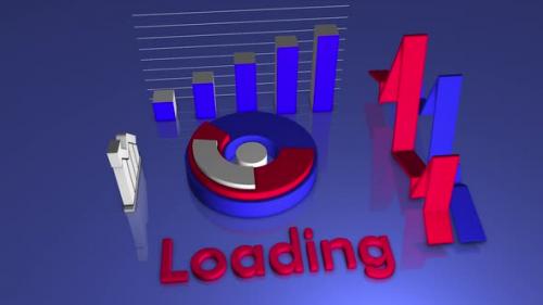 Videohive - Abstract Graphs and Loading Inscription - 38950926 - 38950926