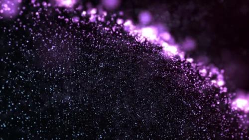 Videohive - Purple Glittry Particles Romantic Background Loop - 38951186 - 38951186