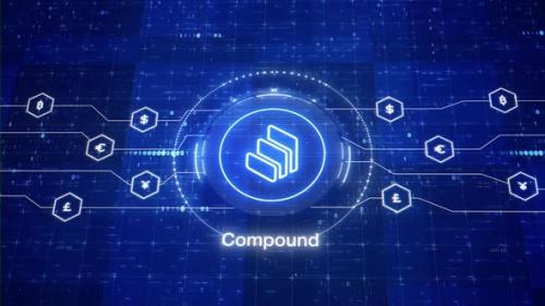 Videohive - Compound animated logo. Cosmos cryptocurrency logo. COMP digital intro. Animation of COMP crypto. - 38952949 - 38952949