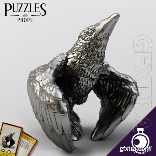 Figurine of Wondrous Power - Silver Raven 3D Print