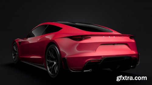 Cgtrader - Tesla Roadster 2020 3D Model