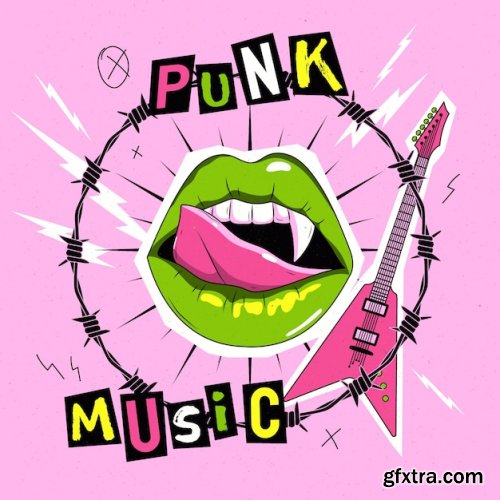 Punk rock illustration