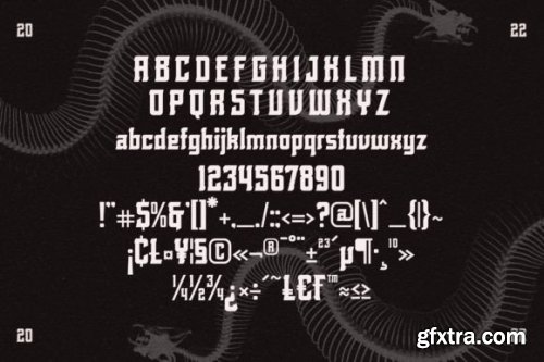  Rolling Bones Font