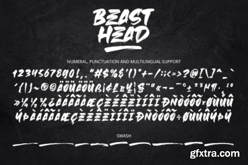  Beast Head Font