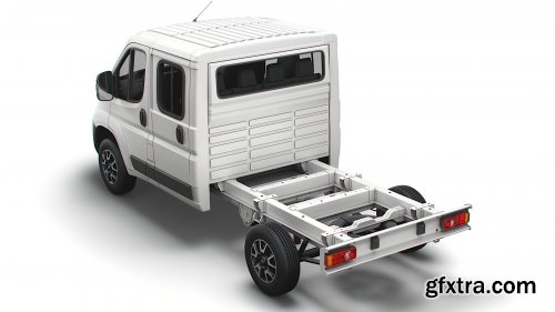 Cgtrader - Opel Movano Chassis Truck Crew Cab 3450 WB 2022