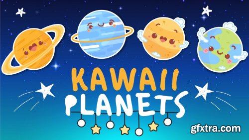  How to Draw Kawaii Illustrations: Cute Planets | Procreate