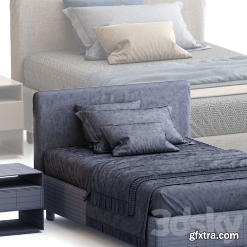 Flou bed notturno