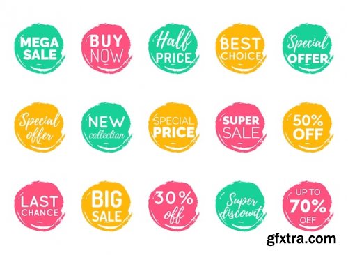 Vector set of lettering in comic speech bubbles 