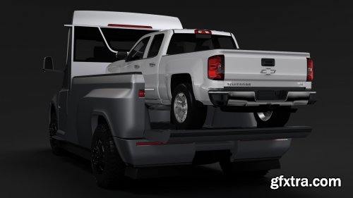 Turbosquid - Tesla Pickup 2020 3D Model