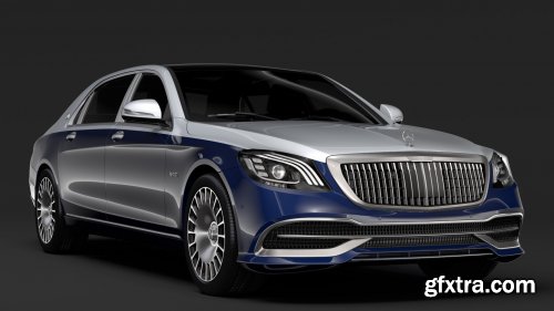 Cgtrader - Mercedes Maybach S 650 X222 2019 3D Model