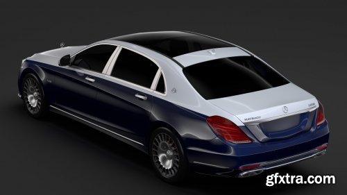 Cgtrader - Mercedes Maybach S 650 X222 2019 3D Model