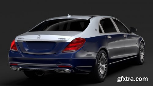 Cgtrader - Mercedes Maybach S 650 X222 2019 3D Model