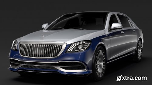 Cgtrader - Mercedes Maybach S 650 X222 2019 3D Model