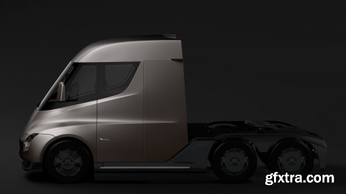 Cgtrader - Tesla Semi 3axis LR 2018 3D model