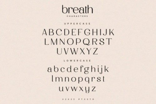  Breath Font