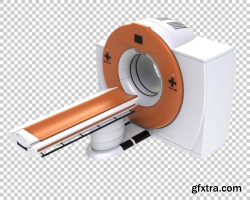 Ct scanner on transparent background 3d rendering