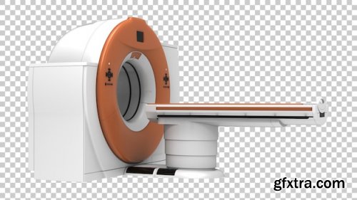 Ct scanner on transparent background 3d rendering