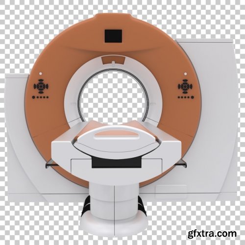 Ct scanner on transparent background 3d rendering