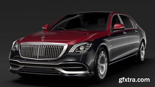 Mercedes Maybach S560 4Matic X222 2019 3D Model