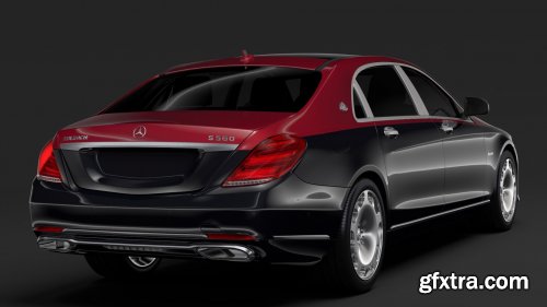 Mercedes Maybach S560 4Matic X222 2019 3D Model