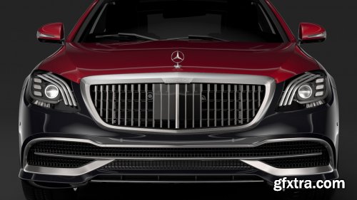 Mercedes Maybach S560 4Matic X222 2019 3D Model