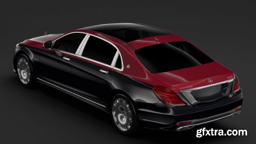 Mercedes Maybach S560 4Matic X222 2019 3D Model