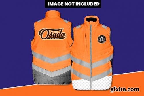 Hi vis vest mockup