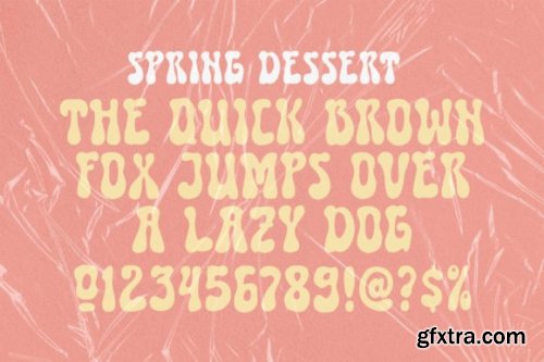  Spring Dessert Font