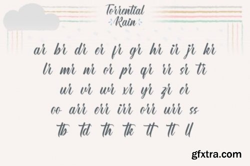  Torrential Rain Font