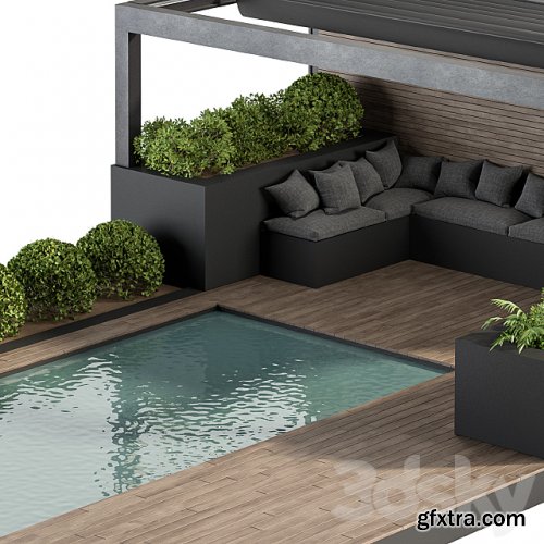  Backyard and Landscape Furniture with Pool 03