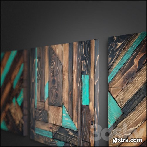  Panel wood art