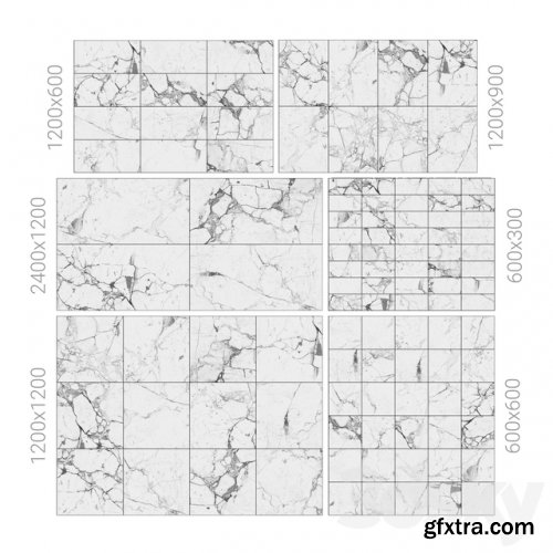  White marble tiles 4