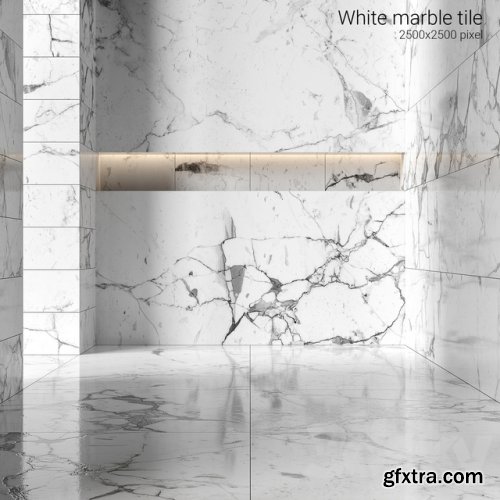  White marble tiles 4