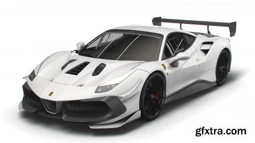 Cgtrader - Ferrari GTB 488 EVO 2021 3D model