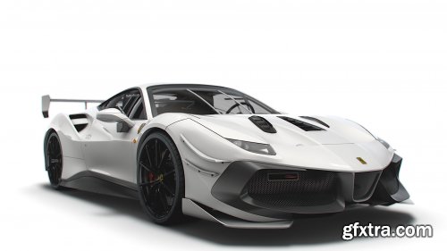 Cgtrader - Ferrari GTB 488 EVO 2021 3D model