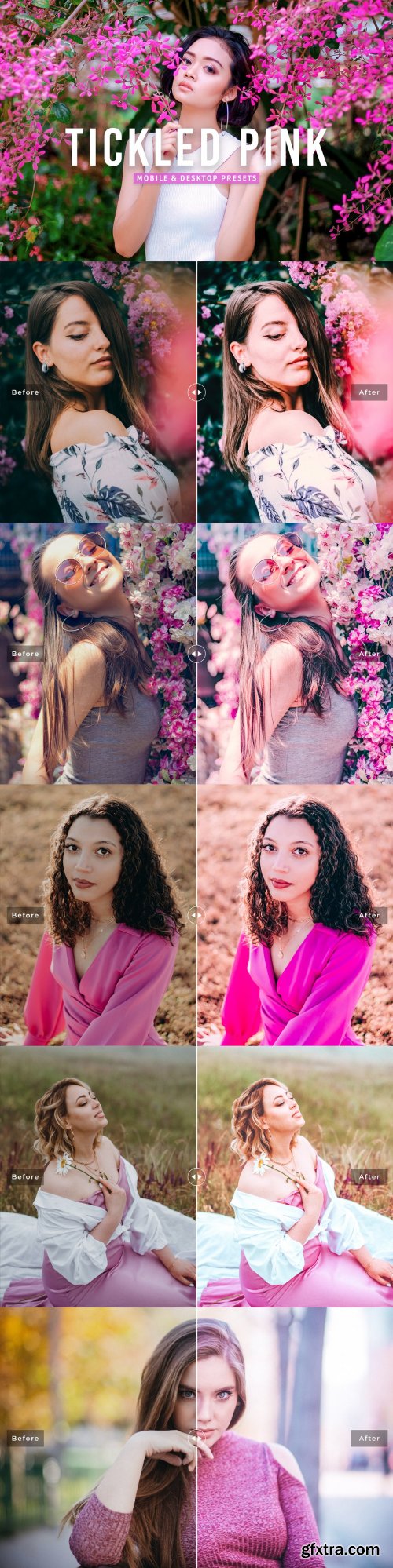 CreativeMarket - Tickled Pink Pro Lightroom Presets 7387232