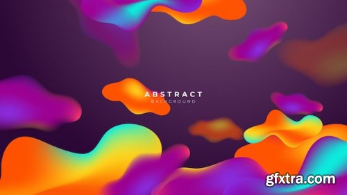 3d liquid colorful futuristic gradient background 