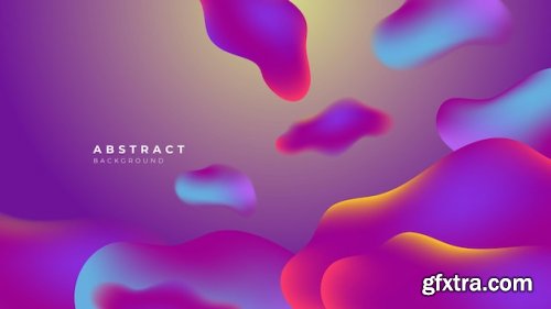 3d liquid colorful futuristic gradient background 