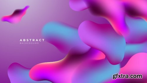 3d liquid colorful futuristic gradient background 